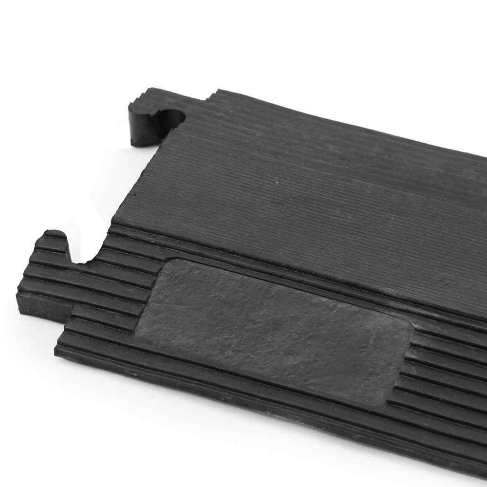 PAL | Kit 3 Pasacables de Goma para Suelo protección de Cables eléctricos de 1 vía 102x13cm. Protector de Cables/pasacables de Goma Flexible para Colocar en el Suelo