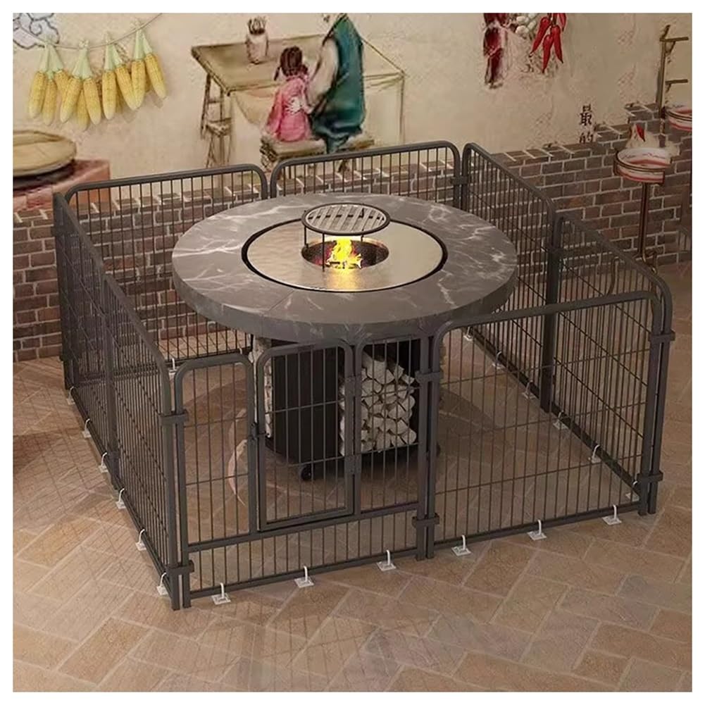 Protector térmico de seguridad para estufas, cubierta de malla completa para dispositivos de calefacción, rejilla de protección contra quemaduras, barrera de seguridad para horno doméstico (negro, 50