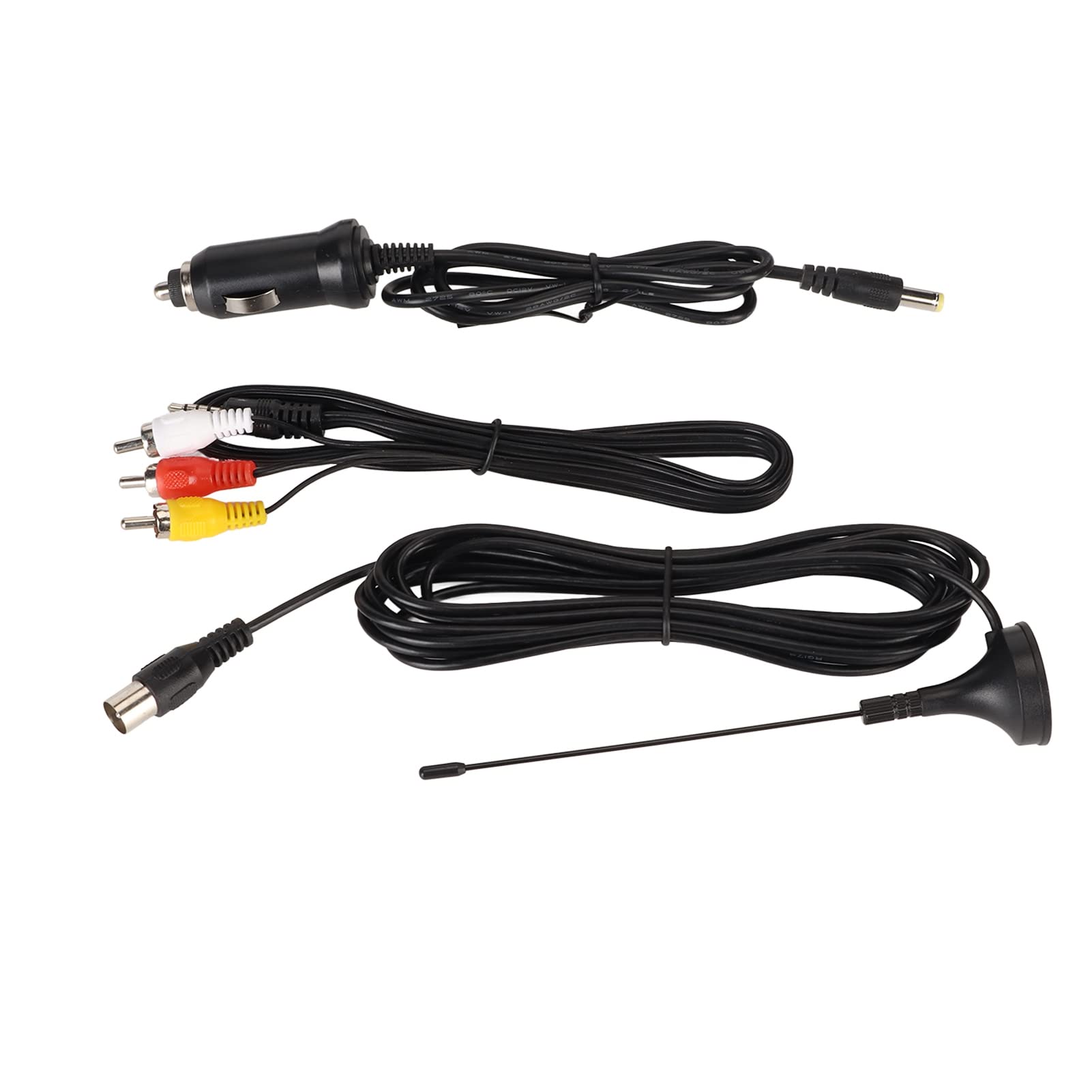 Téléviseur Portable 12 Pouces, Téléviseur Numérique LED 1080p DVBT/T2 avec Port USB et Emplacement pour Carte de Stockage, TV LED avec Support Pliable, pour Voiture, Caravane,