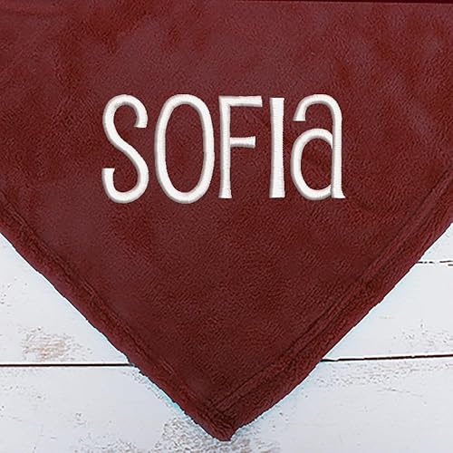 Miniatura 2 de Threadart Manta personalizada bordada con nombre súper suave y ultrasuave, manta de forro polar de 50 x 60 pulgadas, bordado personalizado incluido,