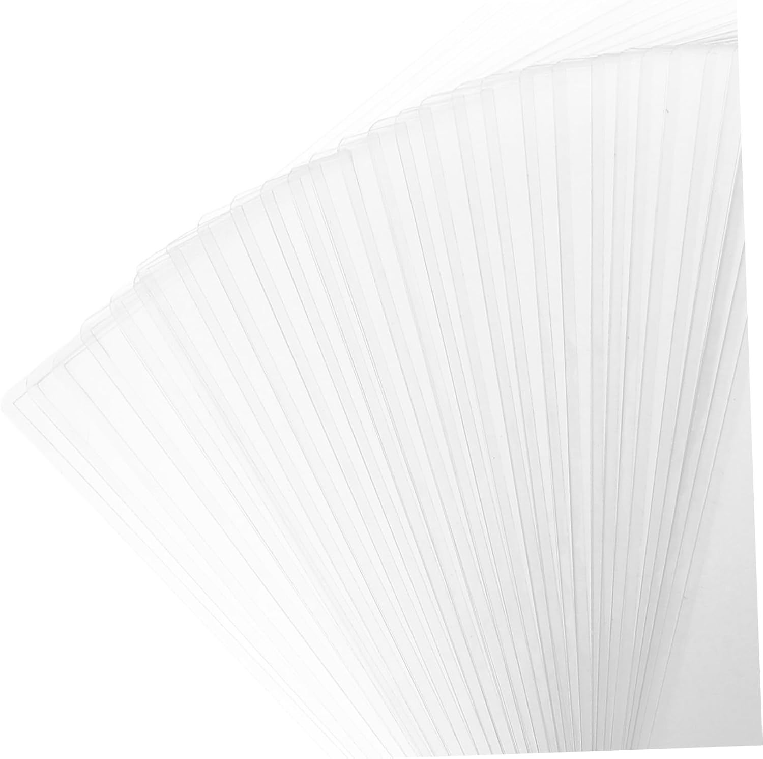 jojofuny 30pcs Clear Rigid Plastic Sleeves Transparent Protectors for Photos Documents Posters Menus Photo Albums Frame Holders