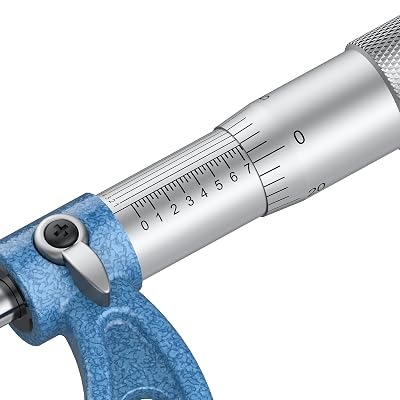 HDLNKAK Outside Micrometer, 1-2 Machinist Micrometer, 0.0001 Graduation Micrometer Set, Alloy Precision Micrometer, Machinist Tool, Micrometer Standard with Case.
