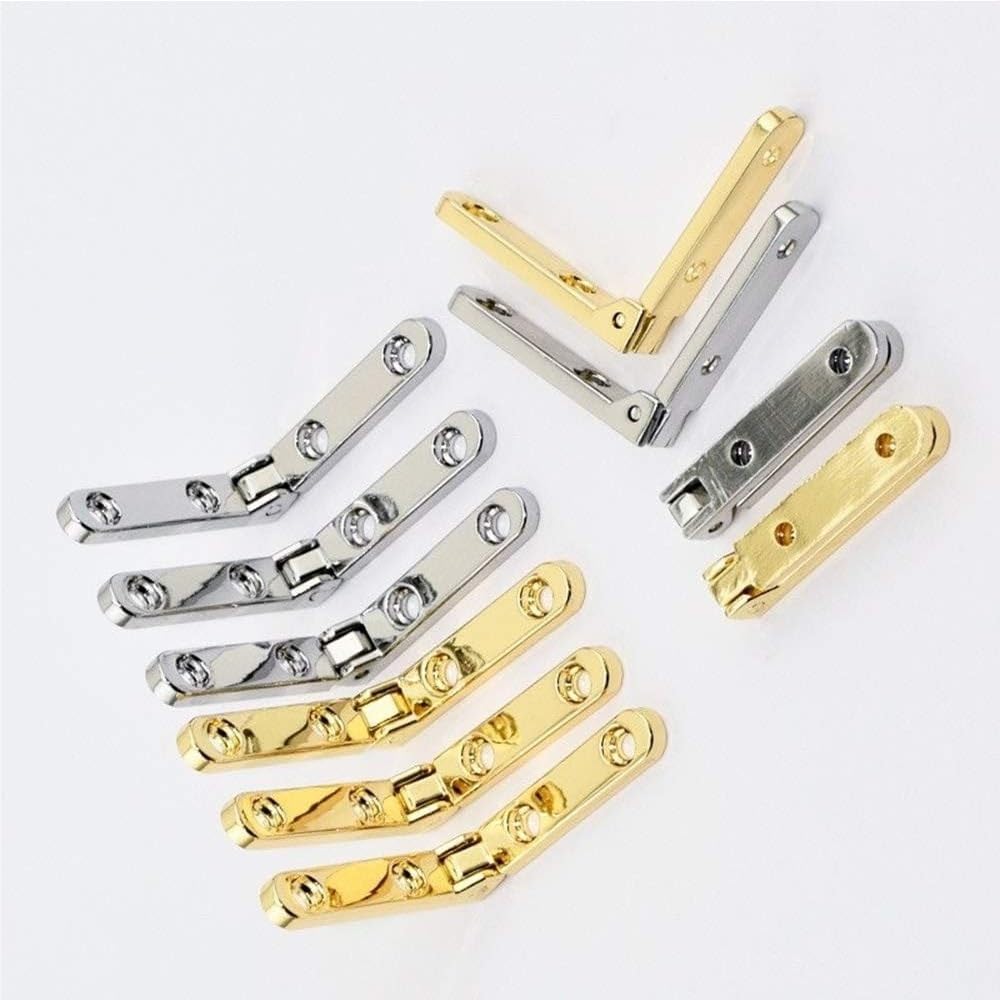 Asuiu Golden 10 Pcs Zinc Alloy Small Hinges For Jewelry Box(Golden)