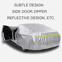 Vista 4 de Car Cover Compatible with Dacia Duster Logan Mcv sandero All Weather Indoor Outdoor Car Cover Waterproof Anti-Snow dust-Proof Scratch Resistan
