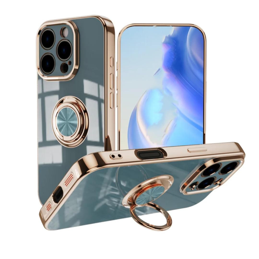 Coque iPhone 12 antichoc résolvant les chutes avec support bague - 6