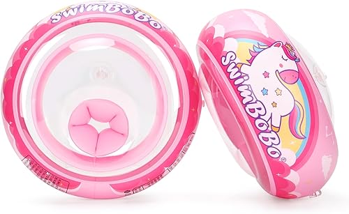 Vista 5 de Swimbobo Flotadores suaves para niños pequeños, flotadores inflables para aprender a nadar y flotadores de brazos, accesorios de piscina para niños