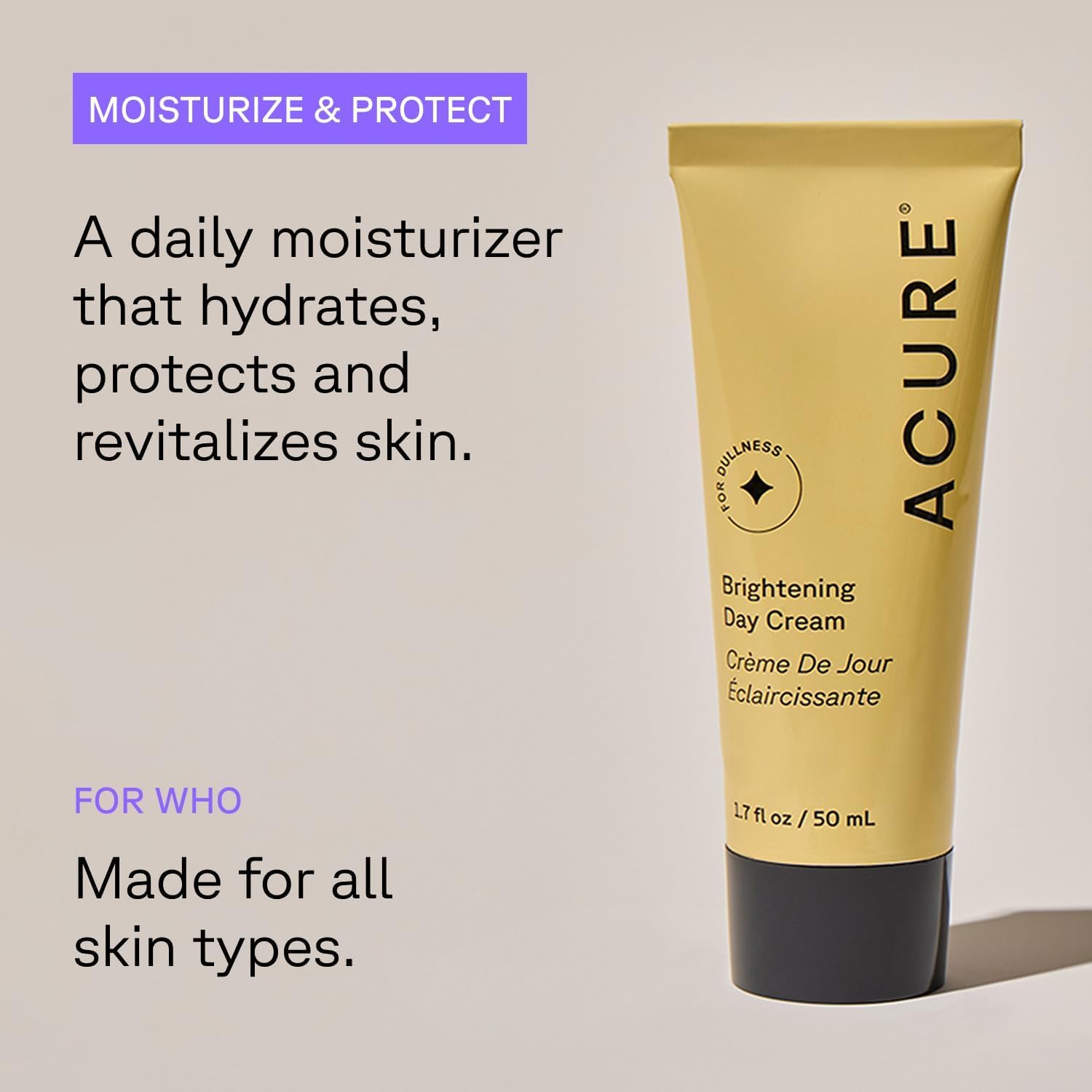 Acure Brightening Day & Night Cream Set - 1.7 fl oz (2 Pack)