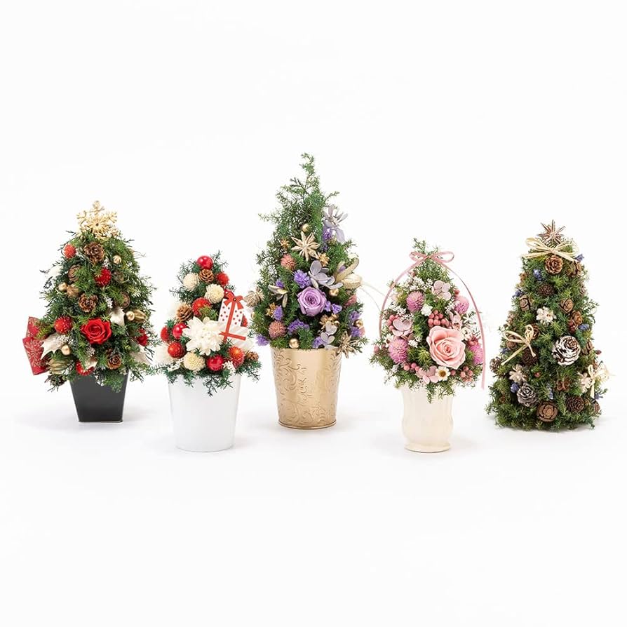 セール！ドライフラワー＊クリスマスツリー Amazon.co.jp: 【X'mas限定】 クリスマスツリー/プリザーブド