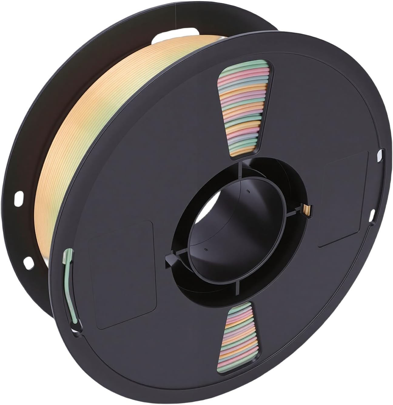 PLA Filament for Lab 3D Printer, Multicolor Gradient Silky Finish 1.75mm 1KG, HighQuality 3D Printing Material with Smooth (Silky Macaron Color)