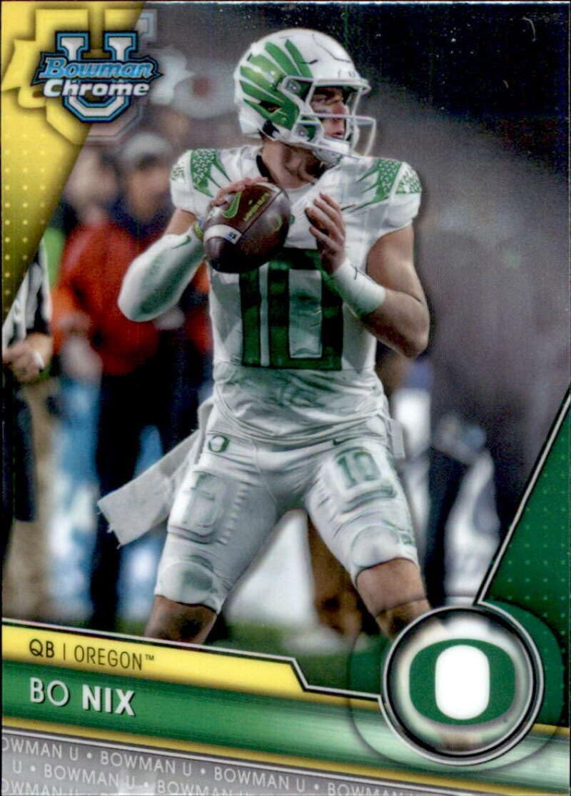 2023 Bowman University Chrome #159 Bo Nix Oregon Ducks Football Card - Sportscard Superstore