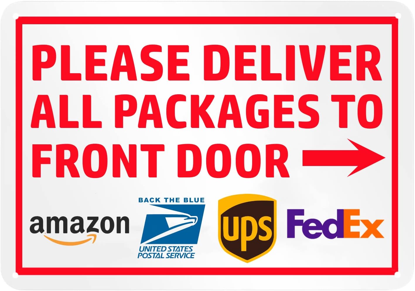 Amazon.com : Retnerds Delivery Signs for Packages - Delivery Sign for ...