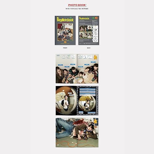 Vista 3 de BOYNEXTDOOR - 1ST SINGLE ALBUM [WHO!] (CRUNCH Ver.) Out Box + Photo Book + CD-R + Photocard + Postcard + Sitcker Book + Folded Poster + 3 Extra