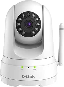 D-Link Indoor Full HD WiFi Security Camera, 2 Way Audio, Pan Tilt Zoom 1080P, Motion Detection, Night Vision, MicroSD & Cloud Recording, Works with Alexa and Google Assistant (DCS-8525LH-US) (Renewed) asin的图片
