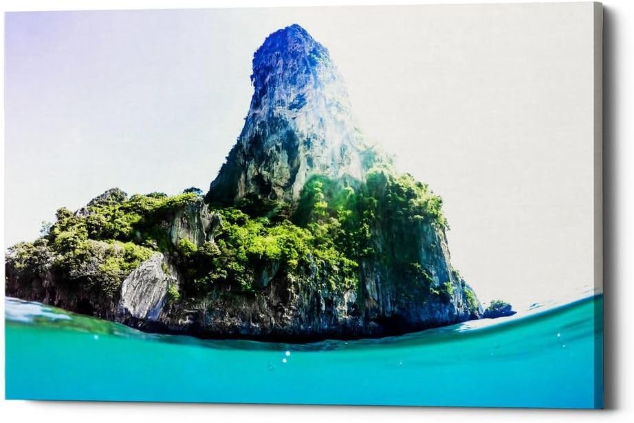Cortesi Home 'Tropical Island' by Nicklas Gustafsson, Canvas Wall Art, 18"x12"