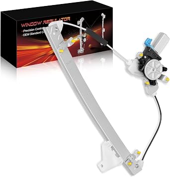 Front Left Driver Side Power Window Regulator with Motor for-Kia Optima 2001 2002 2003 2004 2005 2006, for-Hyundai Sonata 1999-2005, 2Pins Connector Replace OE# 82403-38010 741-100