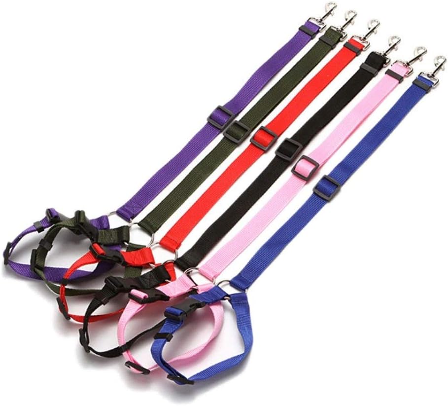 Basic Leashes Adjustable Car Seat Pet Dog Cat Belt Harness Leash Puppy Seat-Belt Travel Clip Strap Leads Pet Products for Pet(Light Blue)