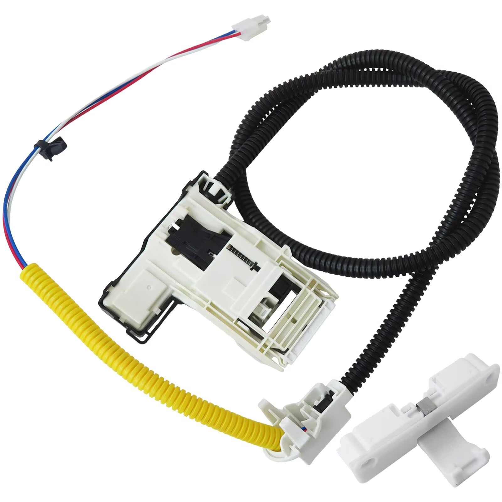 W11307244 W10682535 Cerradura de tapa de arandela y tapa W10837741 compatible con modelos Maytag RTW4519PW0 MVWC565FW3 MVWC565FW2, pestillo de puerta de lavado reemplaza W10838613 W108386613