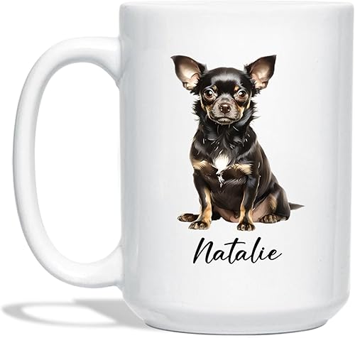 Miniatura 62 de Taza de cerámica personalizada para perros Chow Chow Chow, taza de café con nombre personalizado Chow Chow, regalos para los amantes de los perros