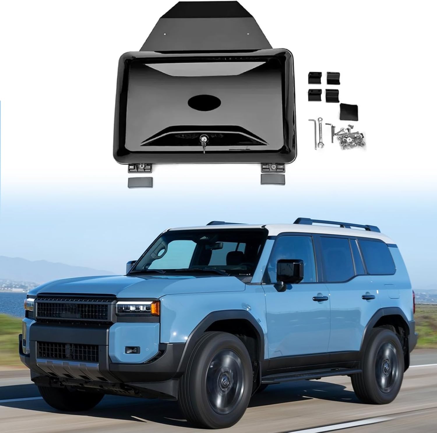 COGOTA 光沢ブラック 外装サイドツールボックス収納ボックス