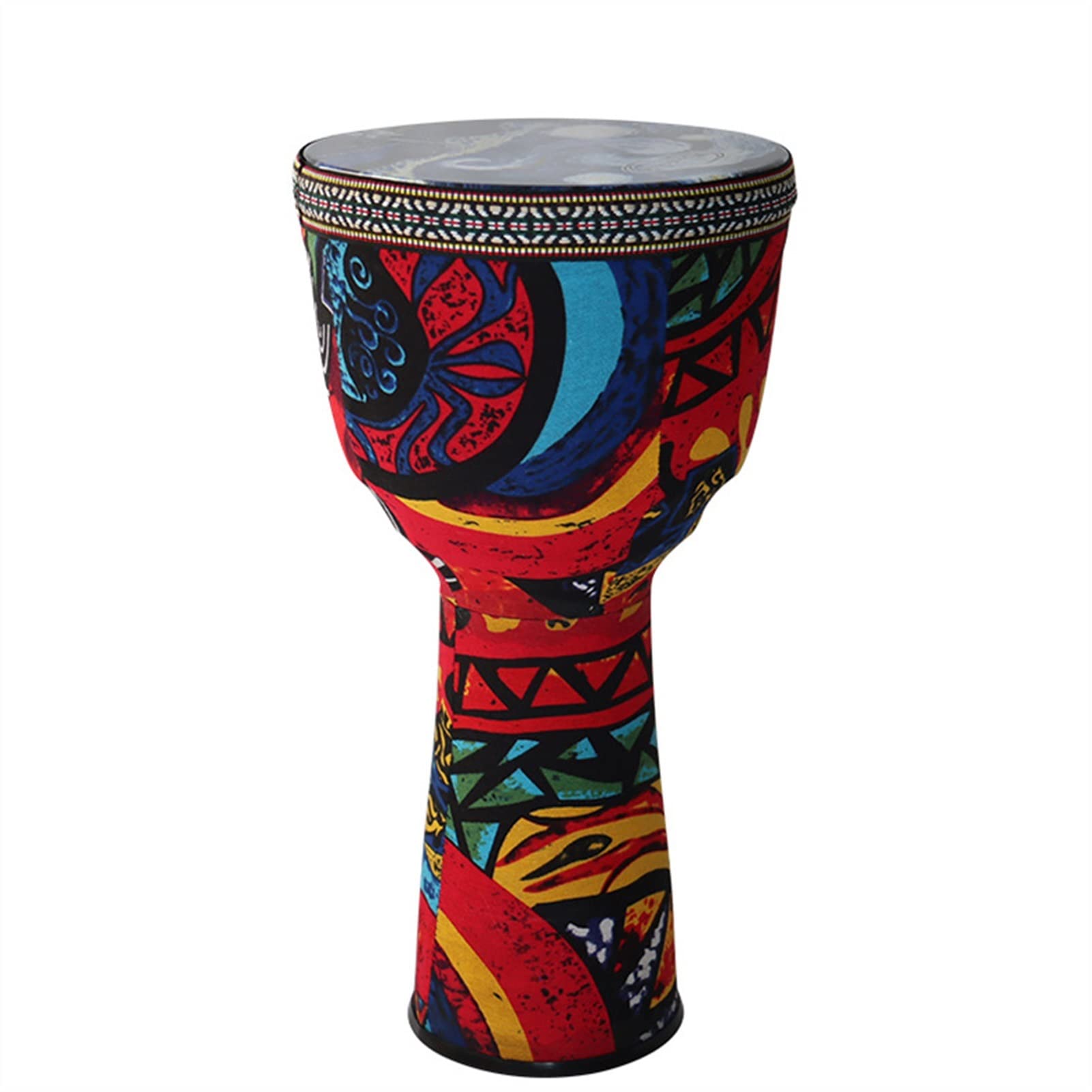 FLFL Djembe Tuning-freie Afrikanische Trommel 12 Zoll Anfänger Kinder Kindergarten Erwachsene Musikinstrument PVC Tambourin