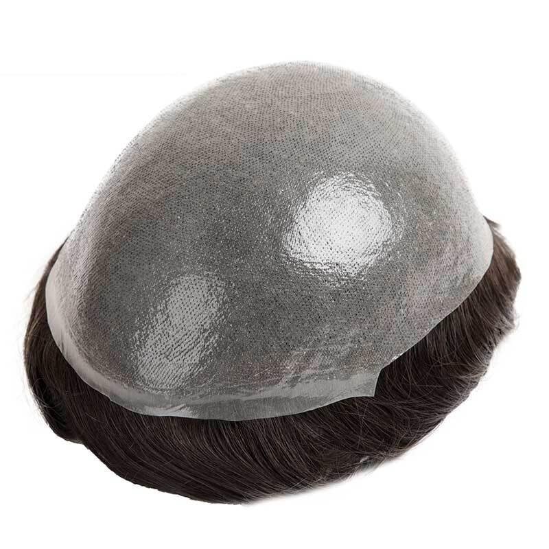 Perruque pour hommes contre la calvitie avec base invisible - 6