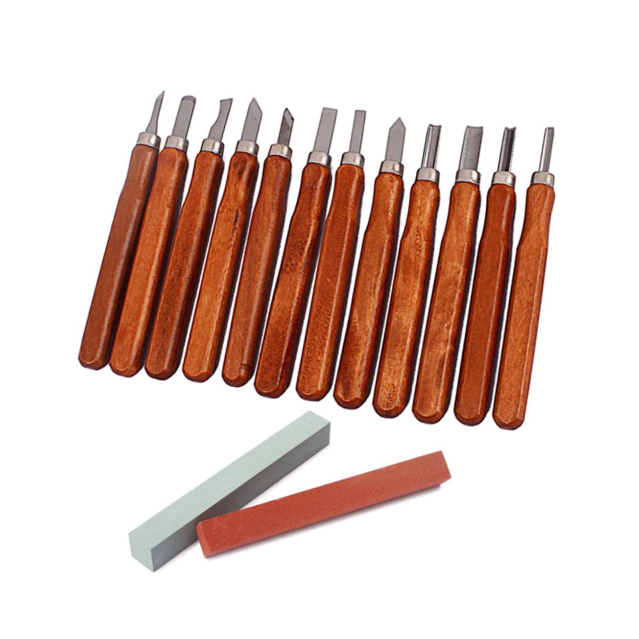 Mikinona Set Di 12 Strumenti Per La Riparazione Di Chitarre Pietre Abrasive Per La Manutenzione Di Chitarre Acustiche Accessori Artigianali