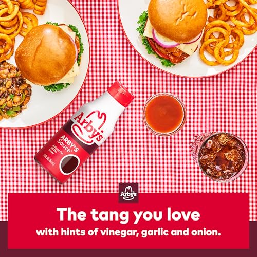 Arby’s Original Sauce, 12 fl. oz., All Purpose Sauce for Sandwich Spreads, Chicken Wings, Burgers, Marinades, and More, Made with Vinegar, Garlic and Onion.