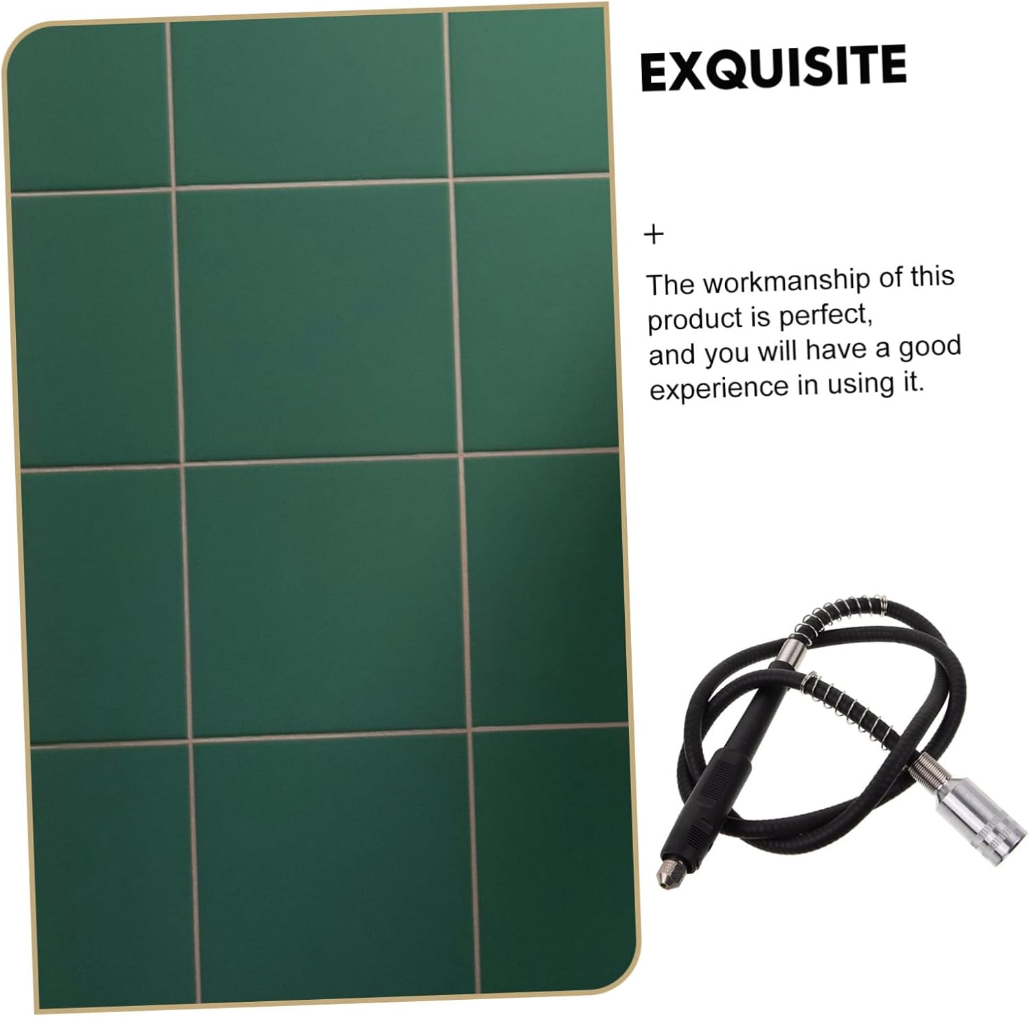 ORFOFE Flexible Drill Extension Cord Electric Seam Cleaning Cone Flex Shaft for Caulking Tile Work Tool
