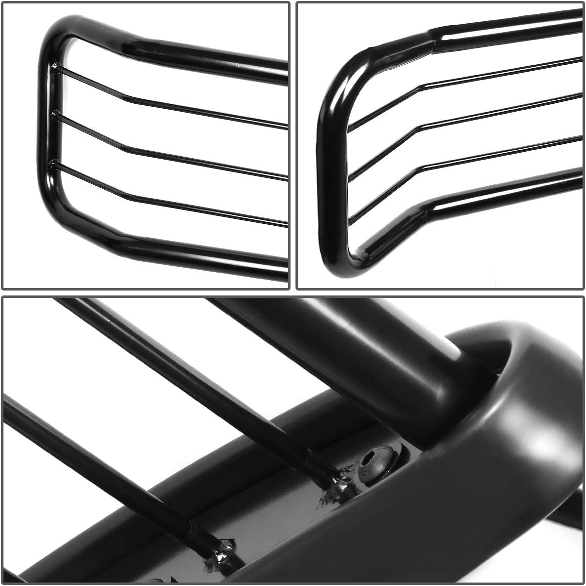 Mild Steel Front Bumper Headlight/Grille Brush Guard Compatible with 07-13 Chevy Silverado 1500