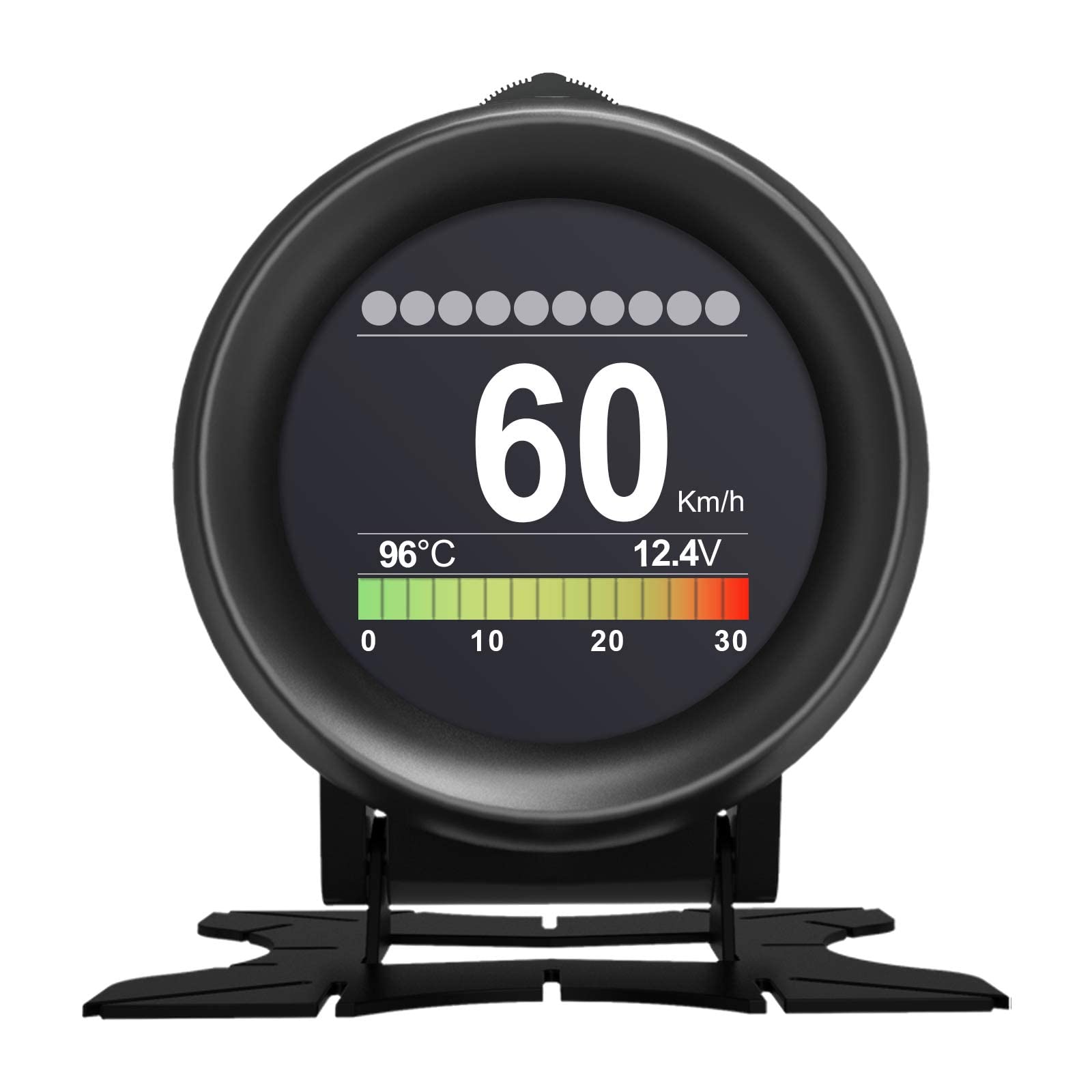 SYOSI X60 Car OBD HUD Multi-Function Digital Meter Alarm Speed Water-Temp Gauge Malfunction-Test for 12V OBD-II Standard Vehicles Automotive Display HUD