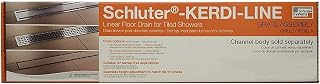 Schluter Systems Kerdi-Line 3/4" Frame, 24" Closed-design Grate Assembly Chrome (KL1AR19EP60)