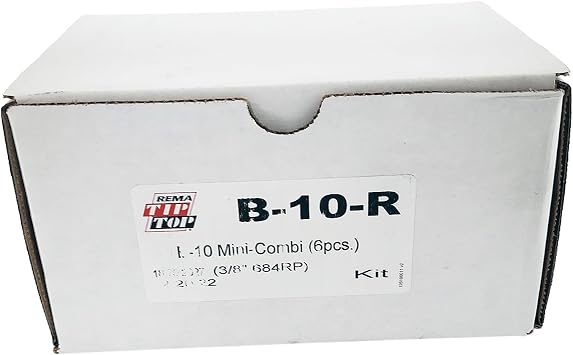 Rema TIP TOP B-10 Minicombi Tire Repair Units with Wire Lead, Patch Plug Combination Units for Permanent Tire Repair, 6 Pack