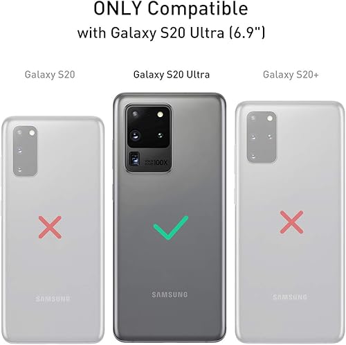 Miniatura 2 de AICase Funda para Galaxy S20 Ultra, protección contra caídas de cuerpo completo, resistente, a prueba de golpes, caídas y polvo, 3 capas, funda