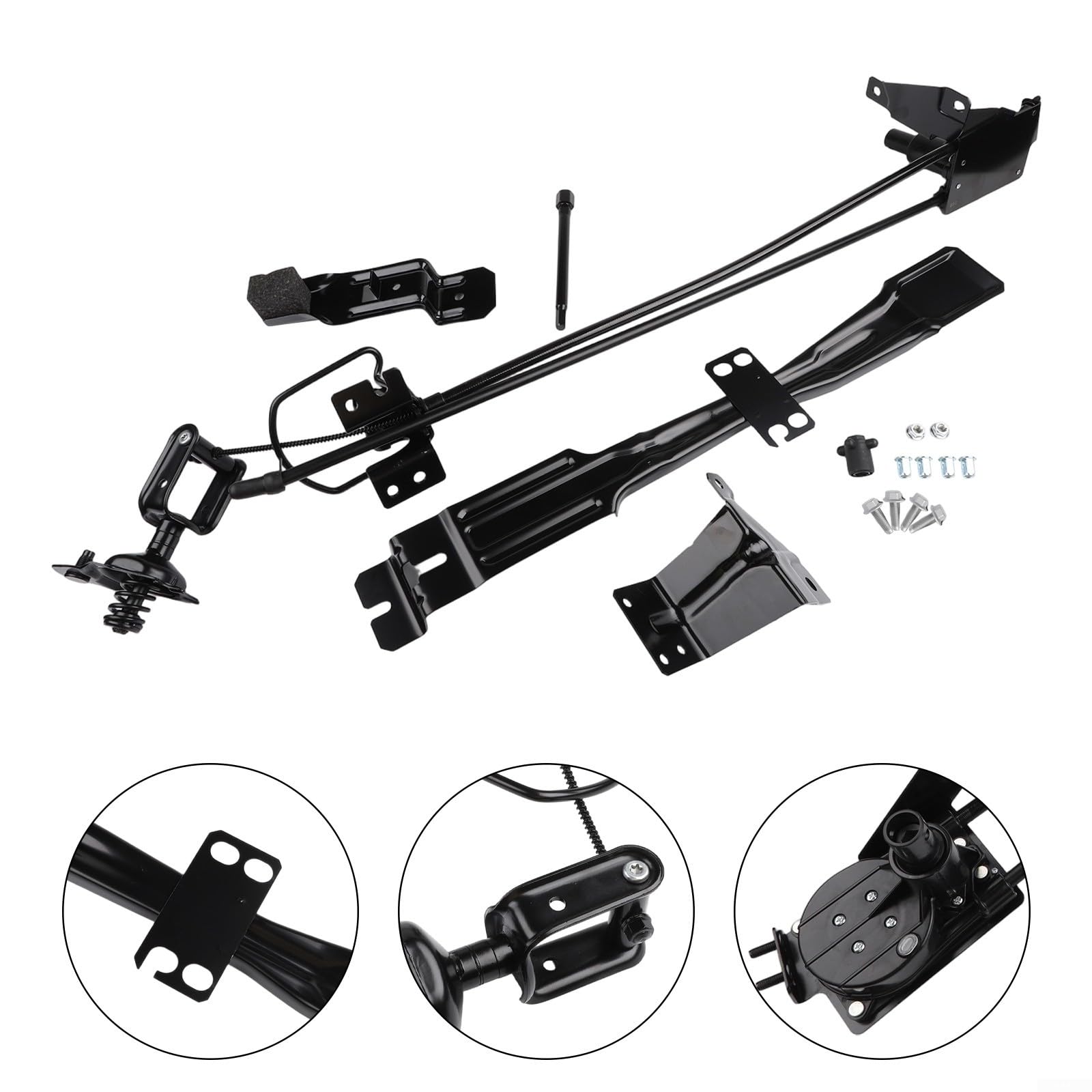 Kit de soporte de rueda de repuesto para Fiat Ducato Boxer Relé para Jumper 2006 en adelante ABS soporte de montaje de metal negro