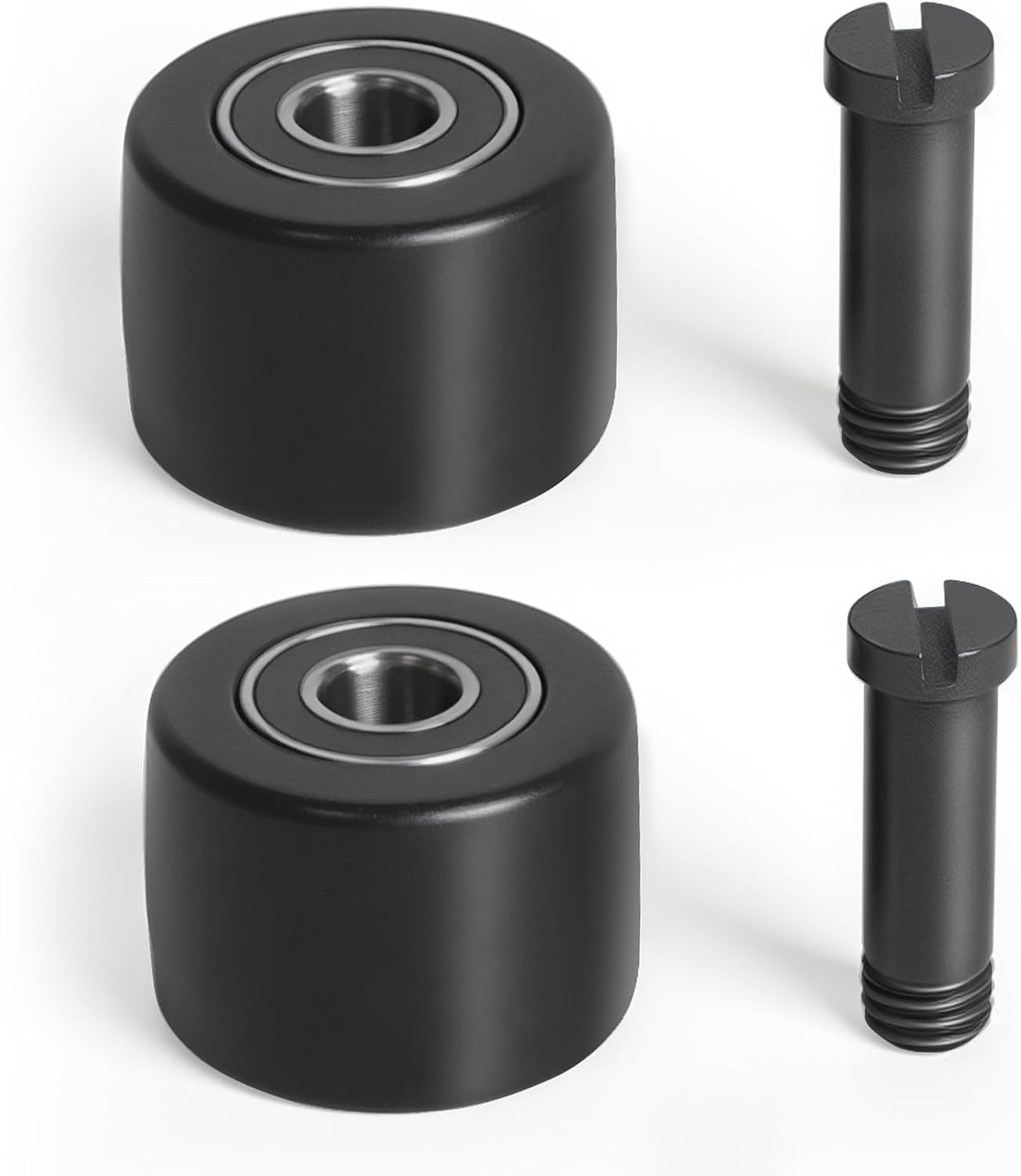 (2 Sets) 3037PAS Steel Pneumatic Belt Sander Bearing Compatible with Astro Tool 3037 Air Belt Sander 1/2" x 18" Wheel Replacement,Belt Sander Pulley Roller Assembly