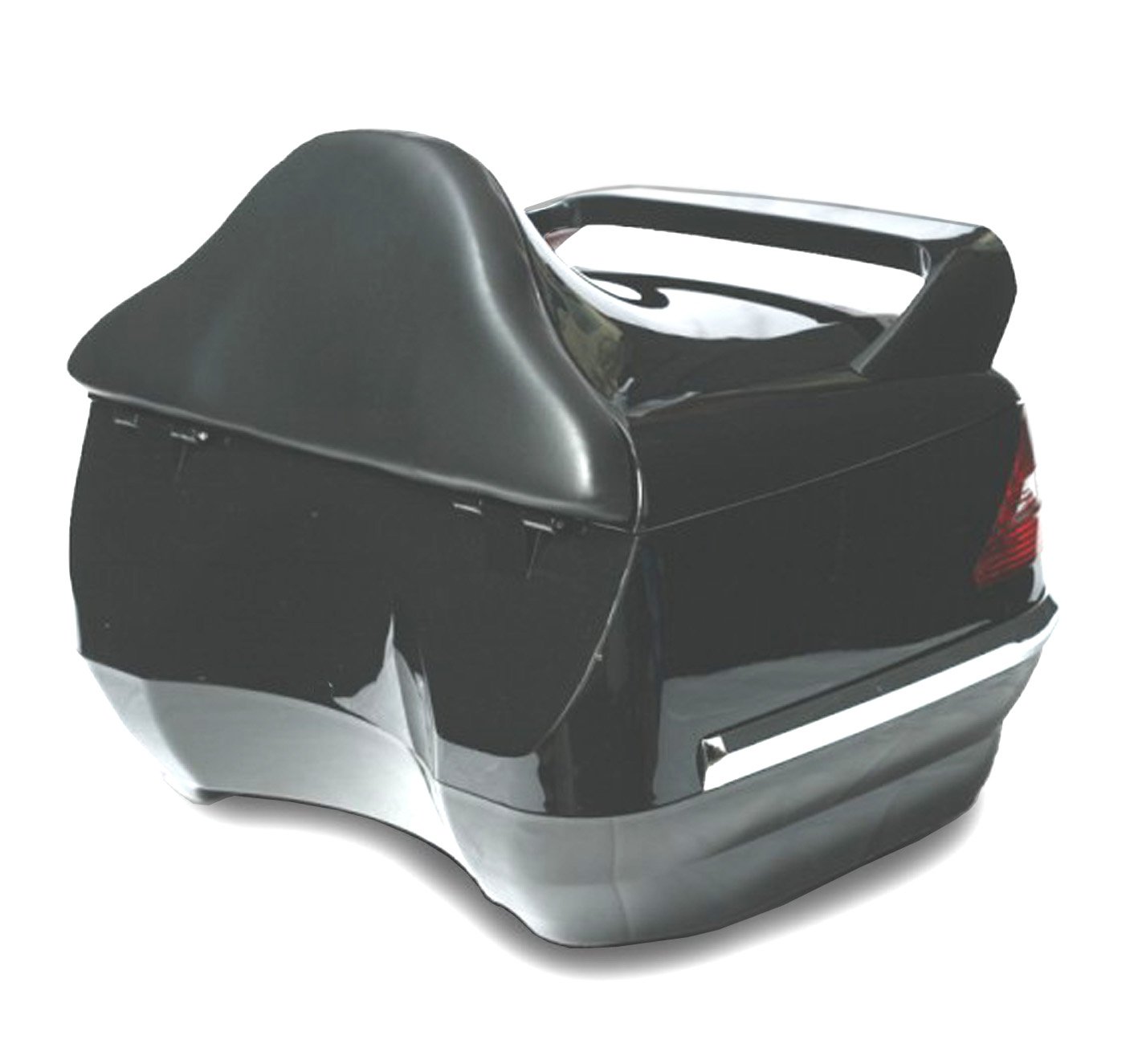 SPAAN Bauletto rigido in abs con luce Tour Pack per moto custom 40 litri