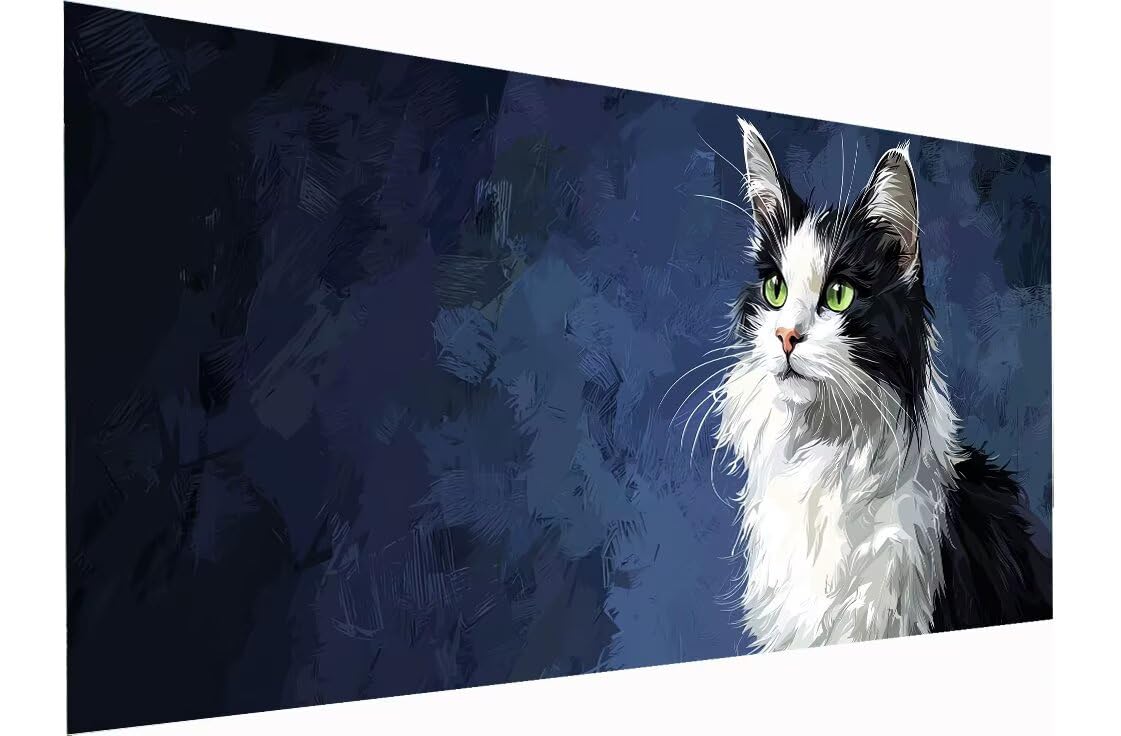 Malowanie według liczb, dla dorosłych, 70 x 160 cm, malowanie według liczb, "zrób to sam", ręcznie malowany obraz olejny, zestaw do majsterkowania, malowanie według liczb, zwierzę z pędzlami i farbami