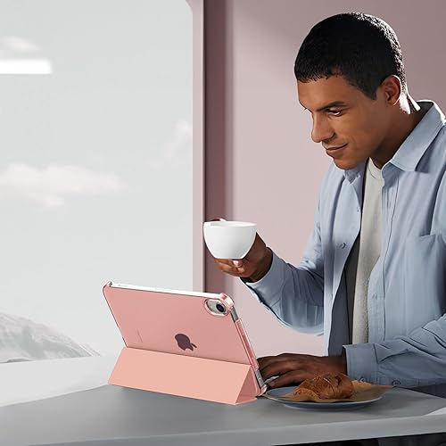 Miniatura 73 de MoKo Funda para iPad mini 7 (A17 Pro) Generation Case 2024, iPad mini 6 2021, funda delgada y ligera de 8.3 pulgadas de carcasa de policarbonato