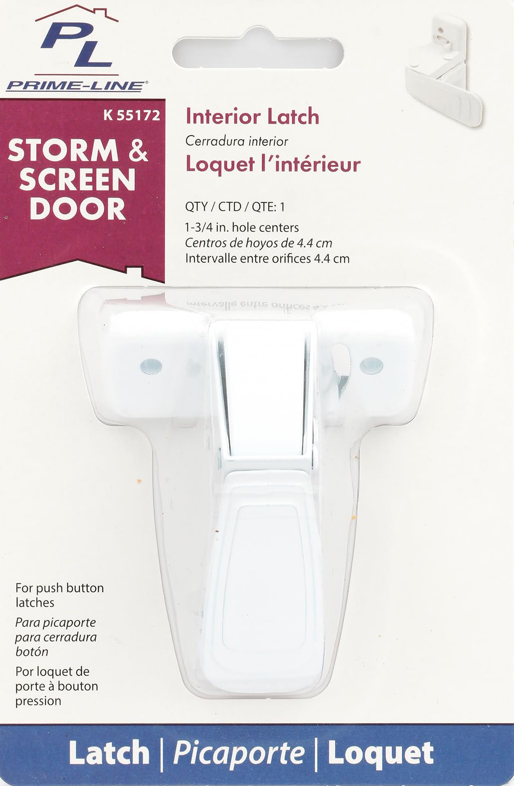Prime-Line K 55172 Storm and Screen Door Inside Interior Latch