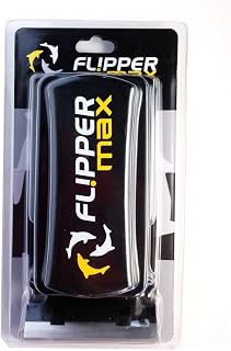 FL!PPER Flipper Cleaner- 2-in-1 Magnetic Aquarium Glass Cleaner - Fish Tank Cleaner - Scrubber & Scraper Aquarium Cleaning Tools – Fish Tank Cleaner, Max