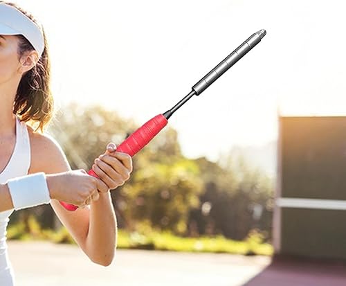Miniatura 5 de YIJU Badminton Racket Swing Trainer, Badminton Trainer Pole Training Tool, Racket Training, Badminton Power Enhance Grip for Power Adults