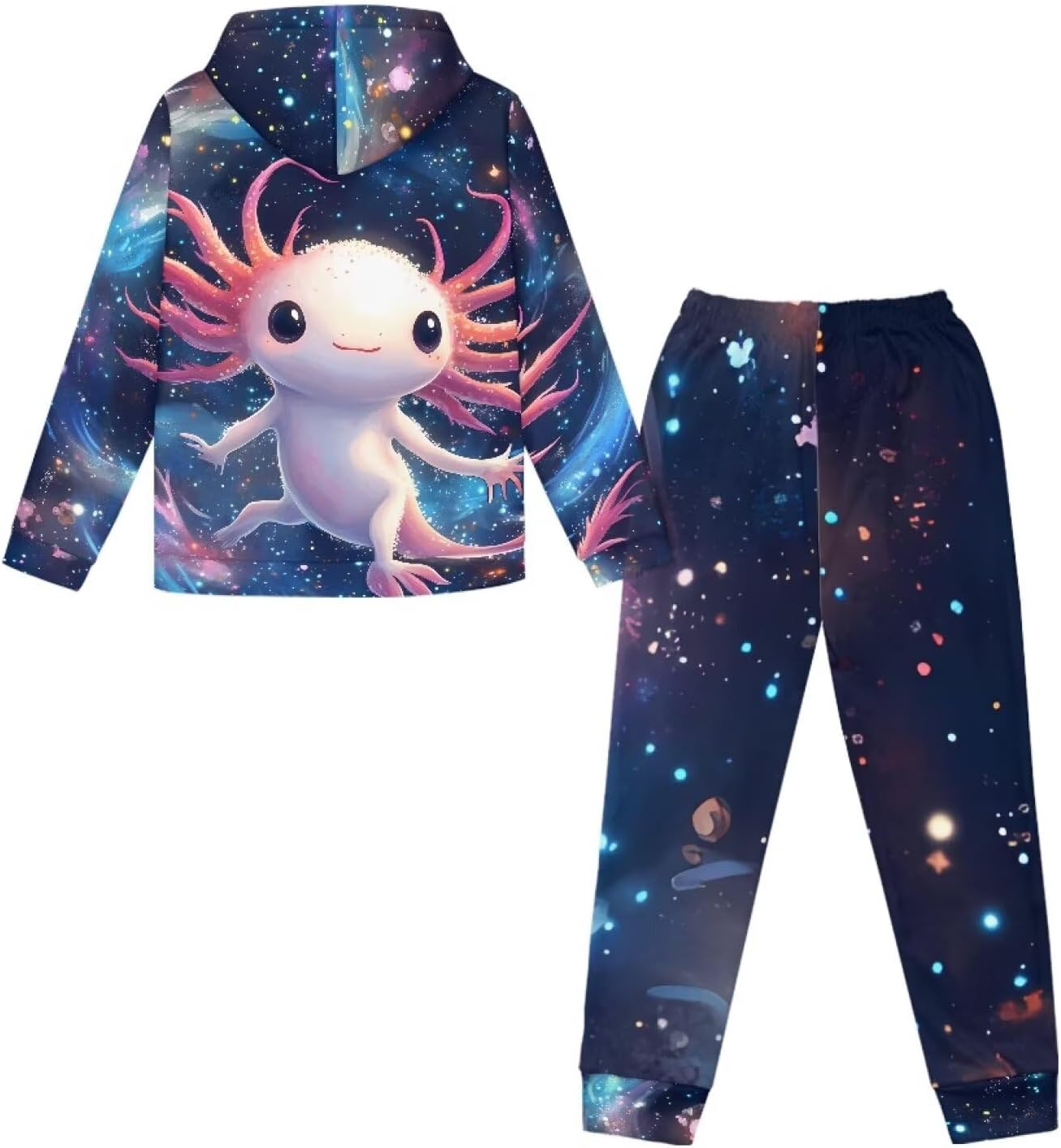 Pensura Big Kids Tracksuit Boys Girls 2 Piece Long Sleeve Hoodie Sweatshirt and Cargo Jogger Pants