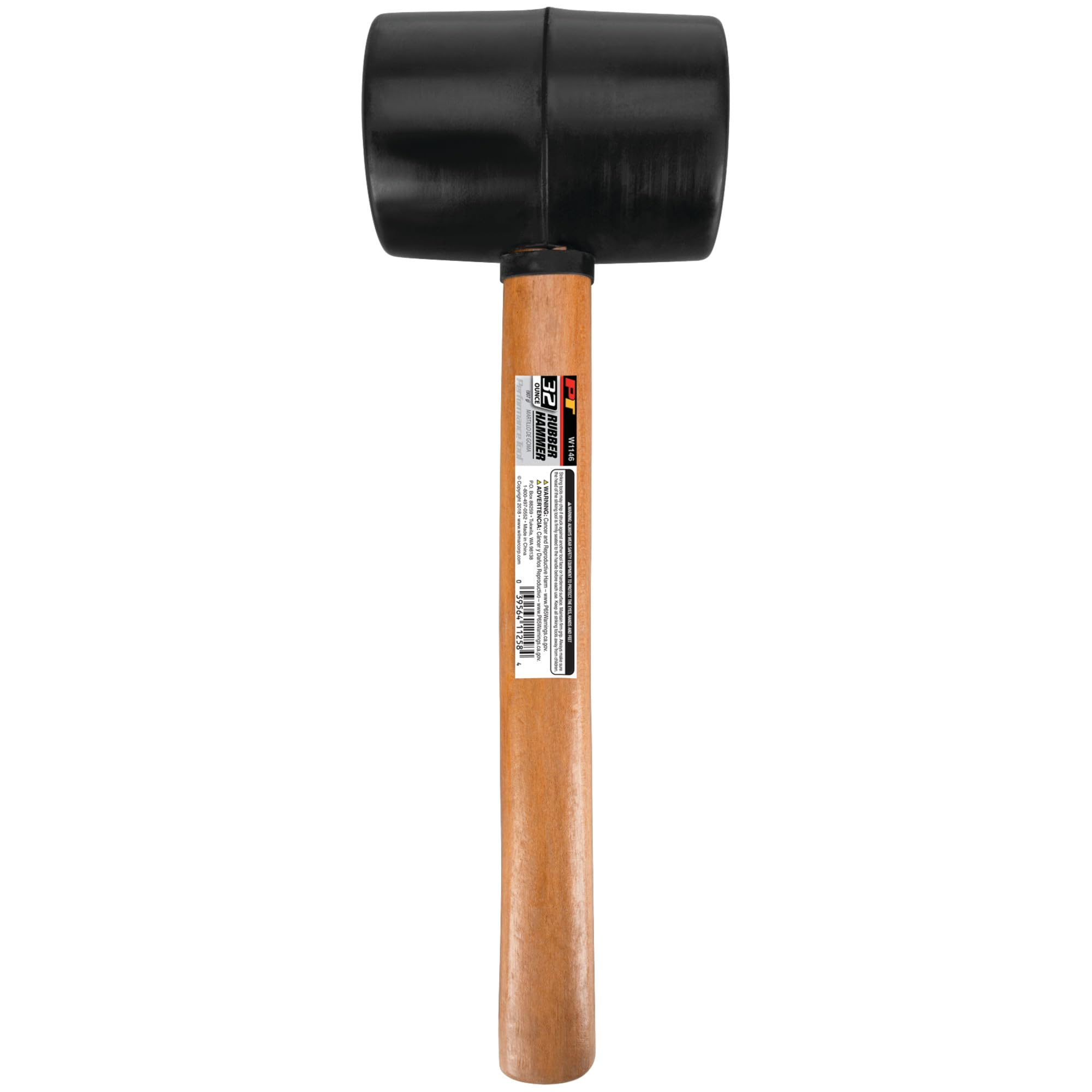 Amazon.com: Performance Tool W1146 32 oz. Rubber Mallet with