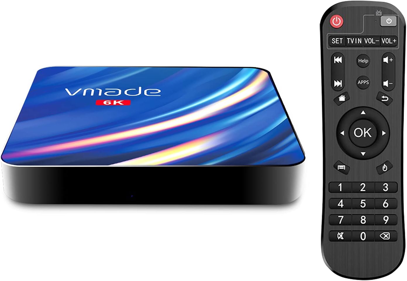 Android TV Box,Vmade X96 MAX Android 10.0 TV Box, 4GB RAM 32GB ROM，H616 Quad-core 64bits ARM Cortex-A53@ up to 1.5 GHz Supports 2.4G 5G Dual WiFi/6K/BT 5.0 /USB 2.0/3D/H.265 Smart TV Box.