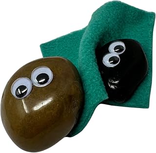 River Rock Pet with Dolly and Deluxe Adoption Kit Funny Gag Gift Made In The USA