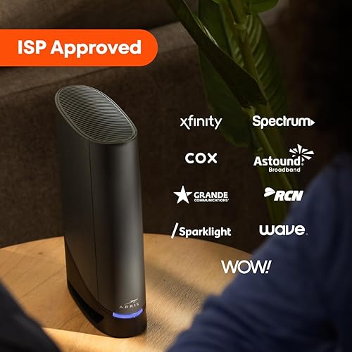 Vista 12 de ARRIS (G36) - Combo de enrutador de módem por cable - Fast DOCSIS 3.1 Multi-Gigabit WiFi 6 (AX3000), aprobado para Comcast Xfinity, Cox, Spectrum