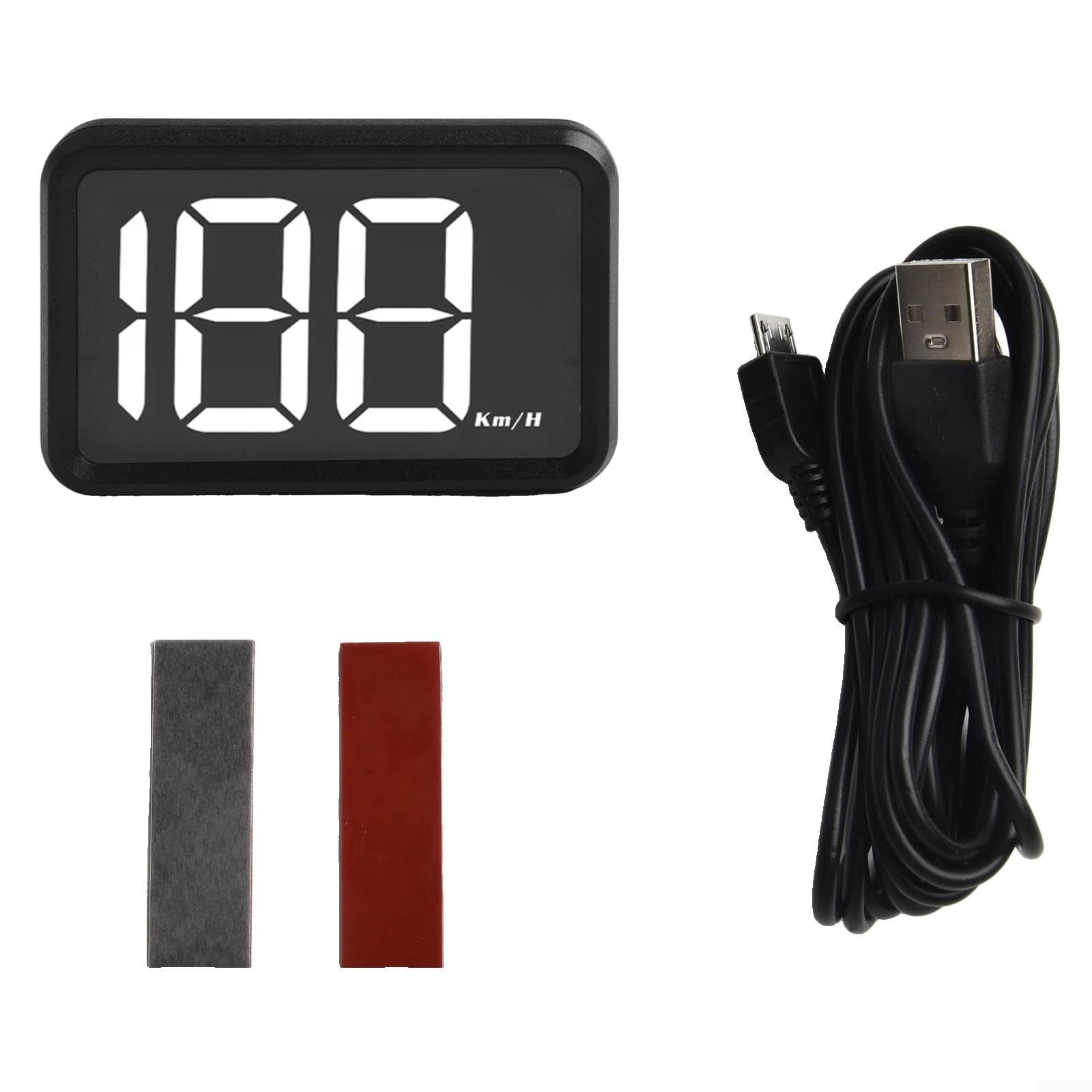 Car Head Up Display 3.0" KMH Digital HUD con GPS in tempo reale di misurazione della velocità per tutti i veicoli compatibile con SUV camion e moto