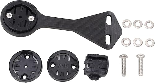 VBESTLIFE Soporte de vástago delantero, fibra de carbono ligero manillar Ciclismo montaje de computadora para IGPS