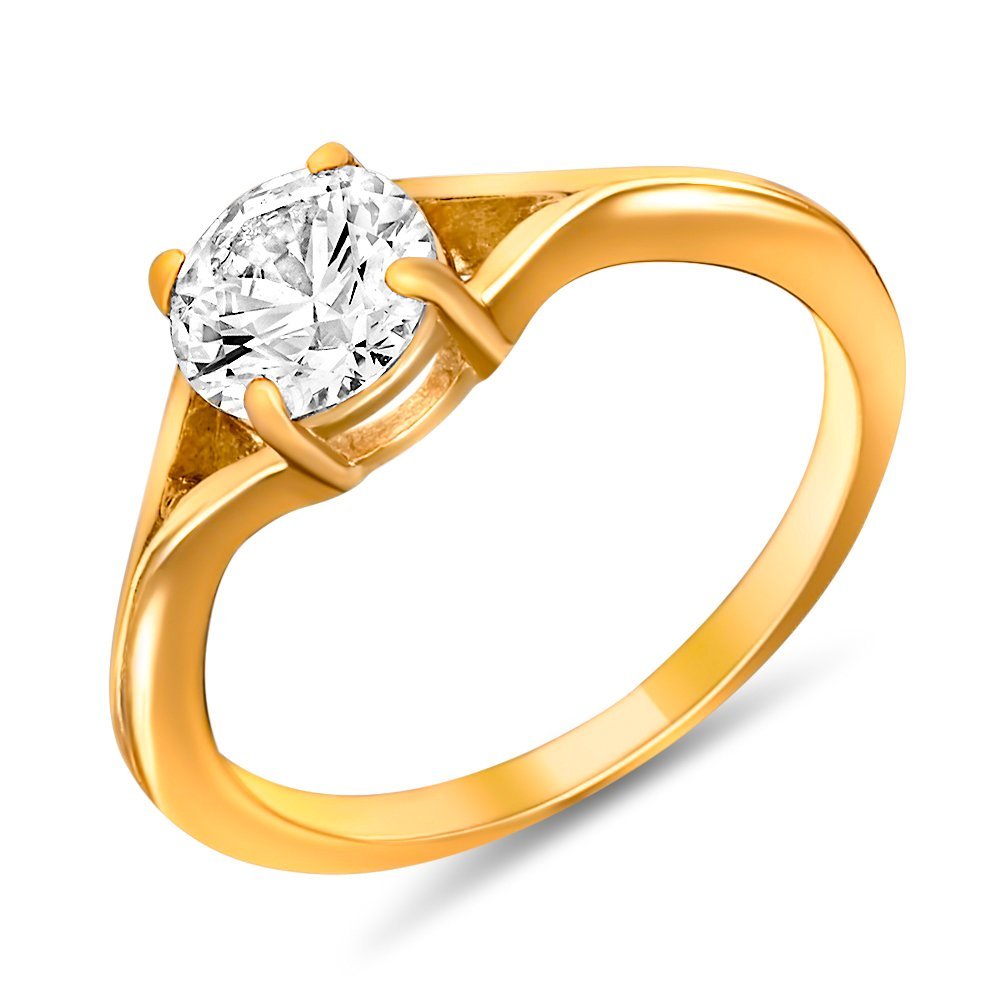 Mahi with Swarovski Zirconia Solitaire Gold Plated Ecstatic Finger Ring for Women FR1105001G12 (B00GIGZ6AO) Amazon Price History, Amazon Price Tracker