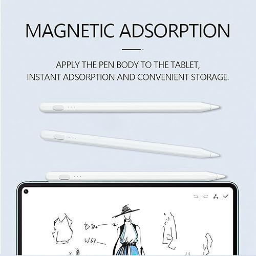 Miniatura 7 de GOUHGKH Lápiz de pantalla táctil, lápiz capacitivo activo compatible con iPad, iPad Pro, iPad Air, iPad Mini, Samsung, teléfono inteligente y